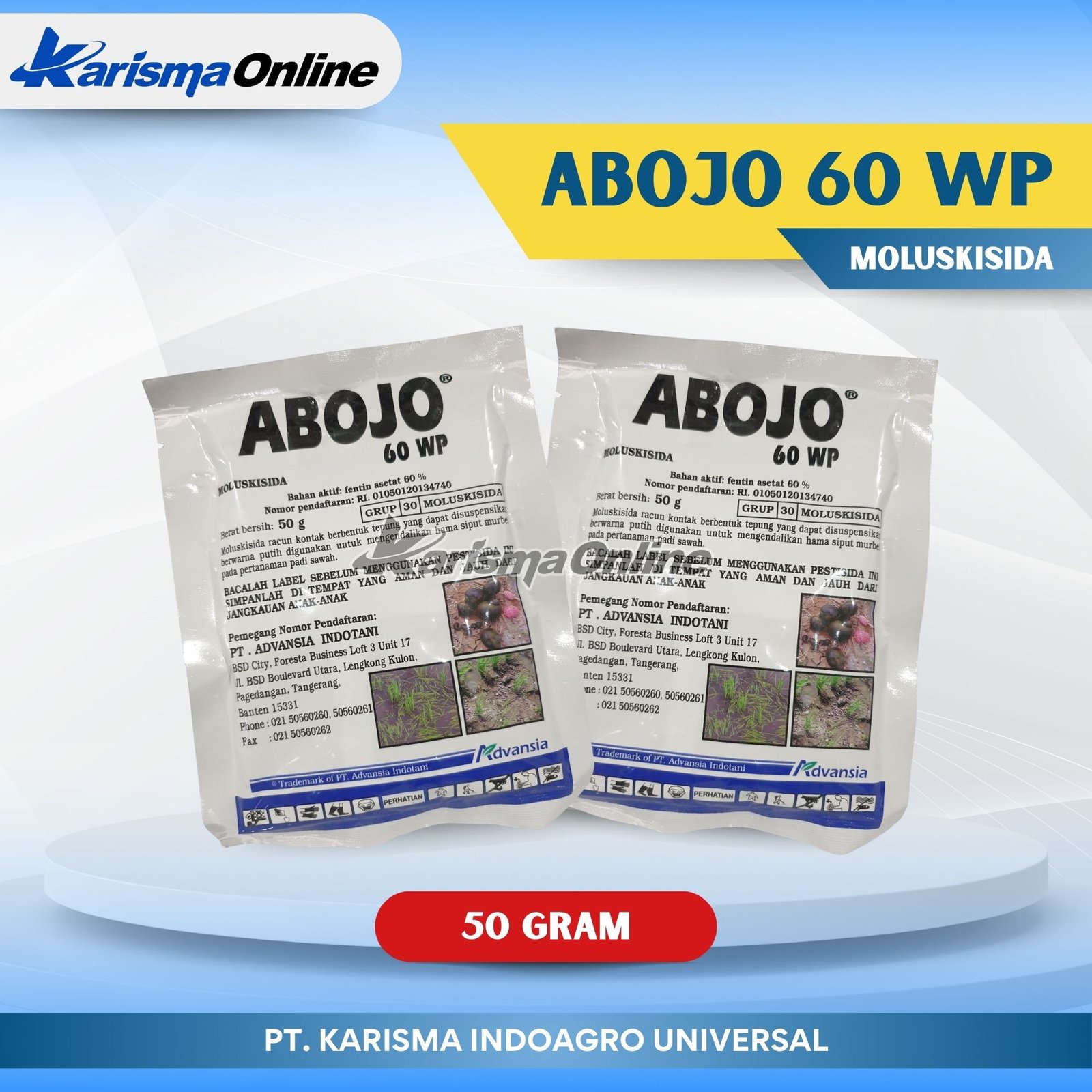Abojo 60 WP 10 X 20 X 50 gr
