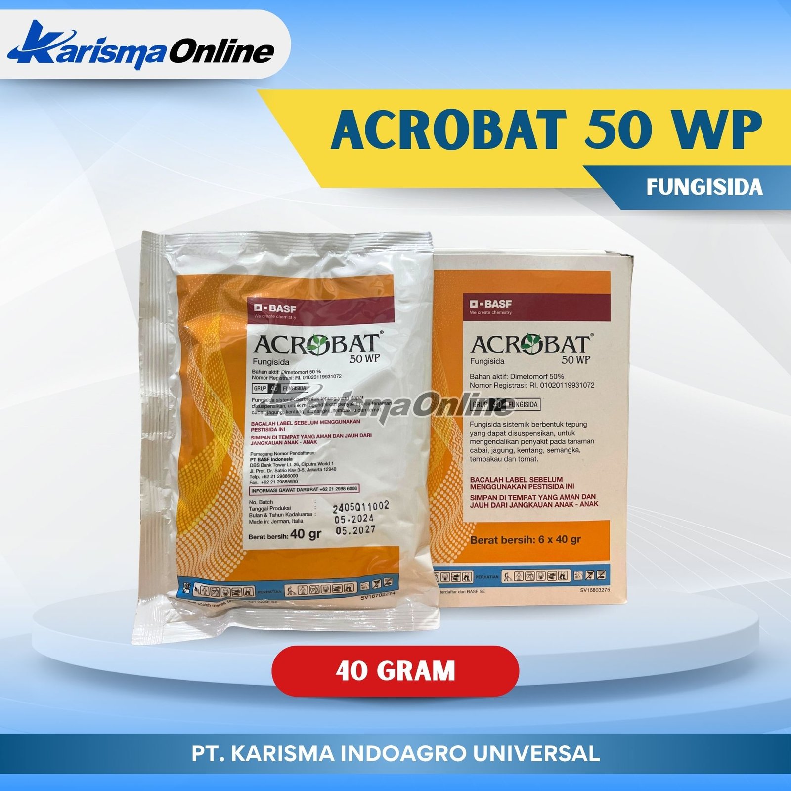 Acrobat WP 20 X 6 X 40 gr