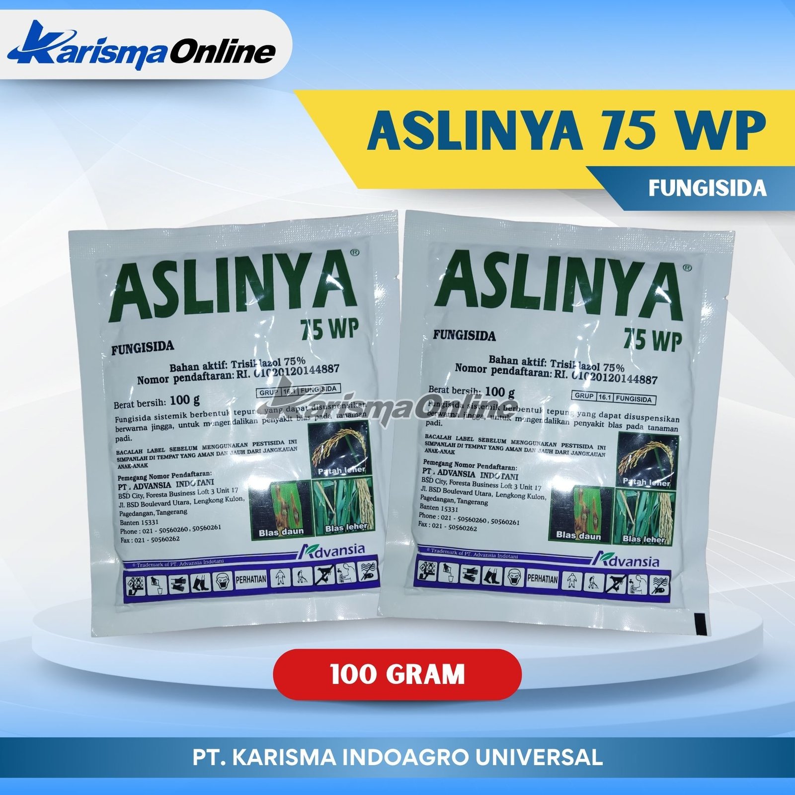 Aslinya 75 WP 100 X 100 gr