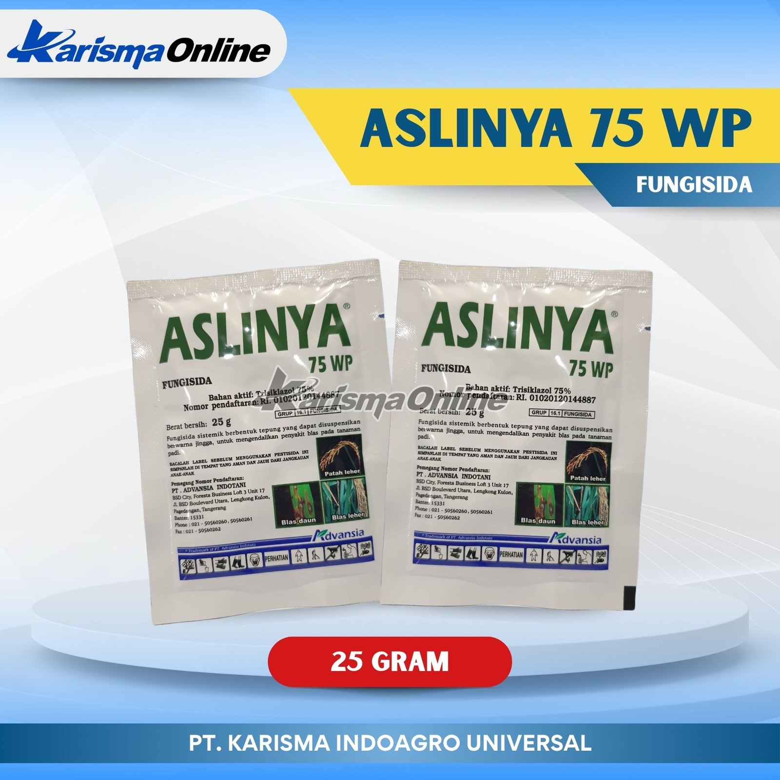 Aslinya 75 WP 20 X 20 X 25 gr