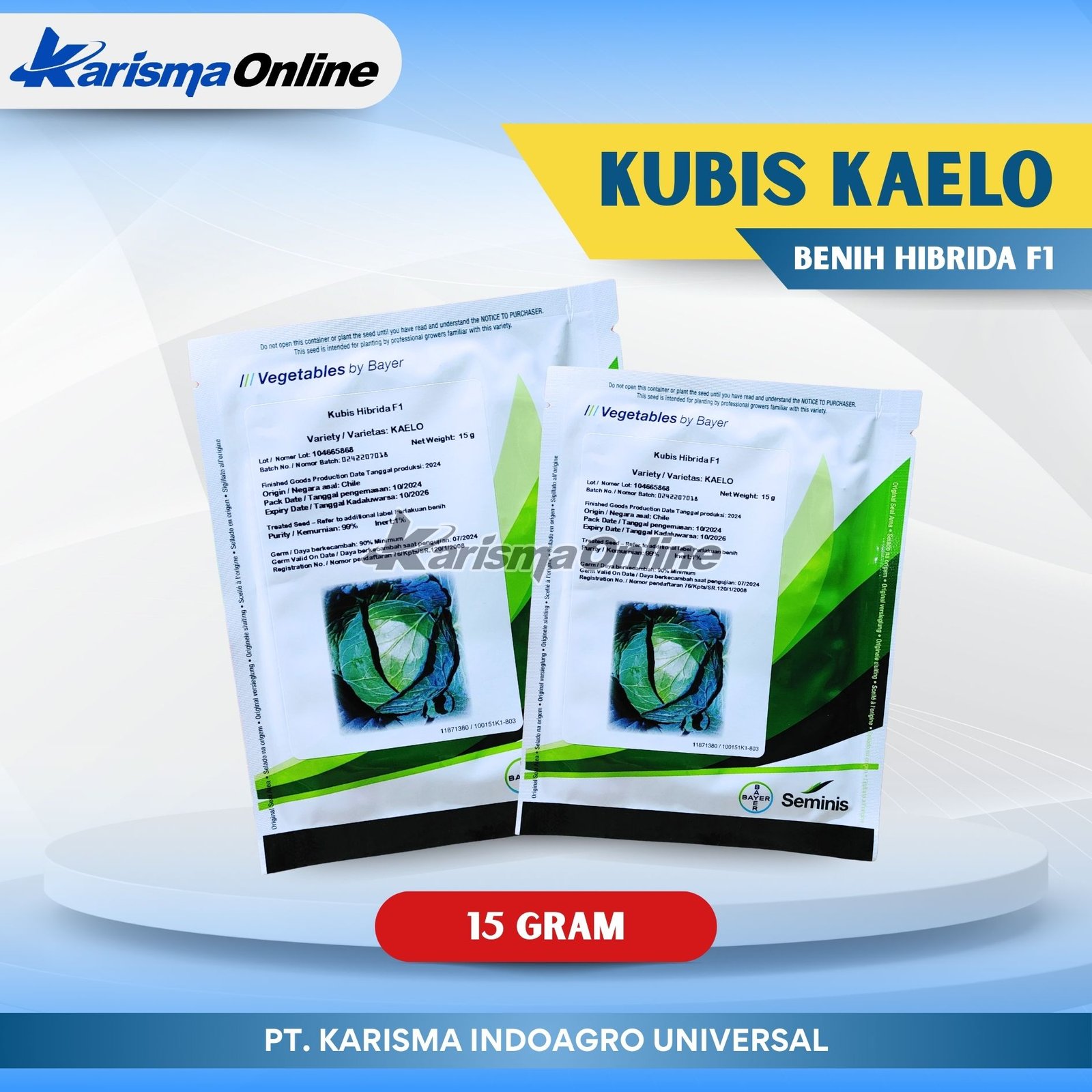Kubis Hibrida F1 Kaelo 30 X 15 gr