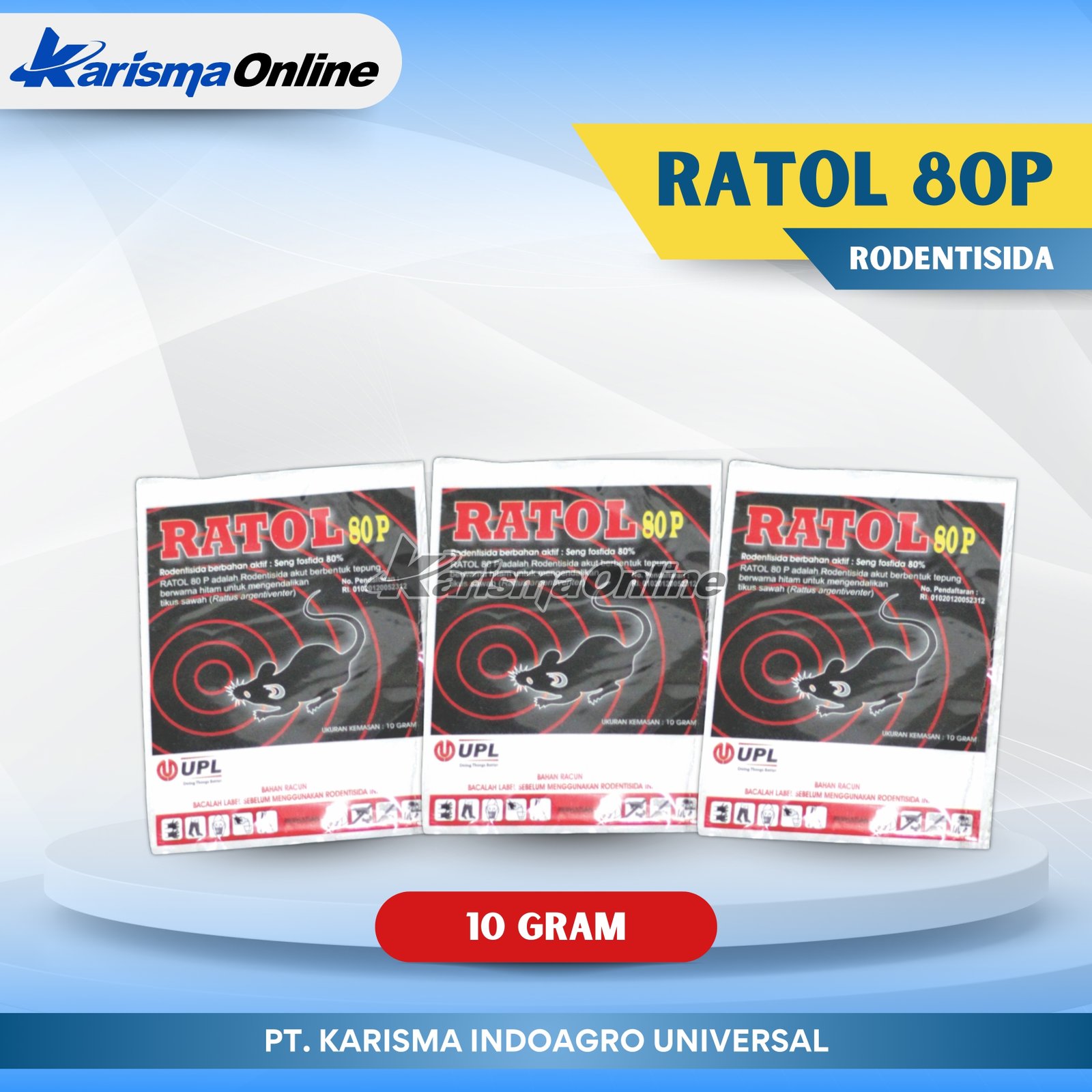 Ratol 80 P 10 X 100 X 10 gr