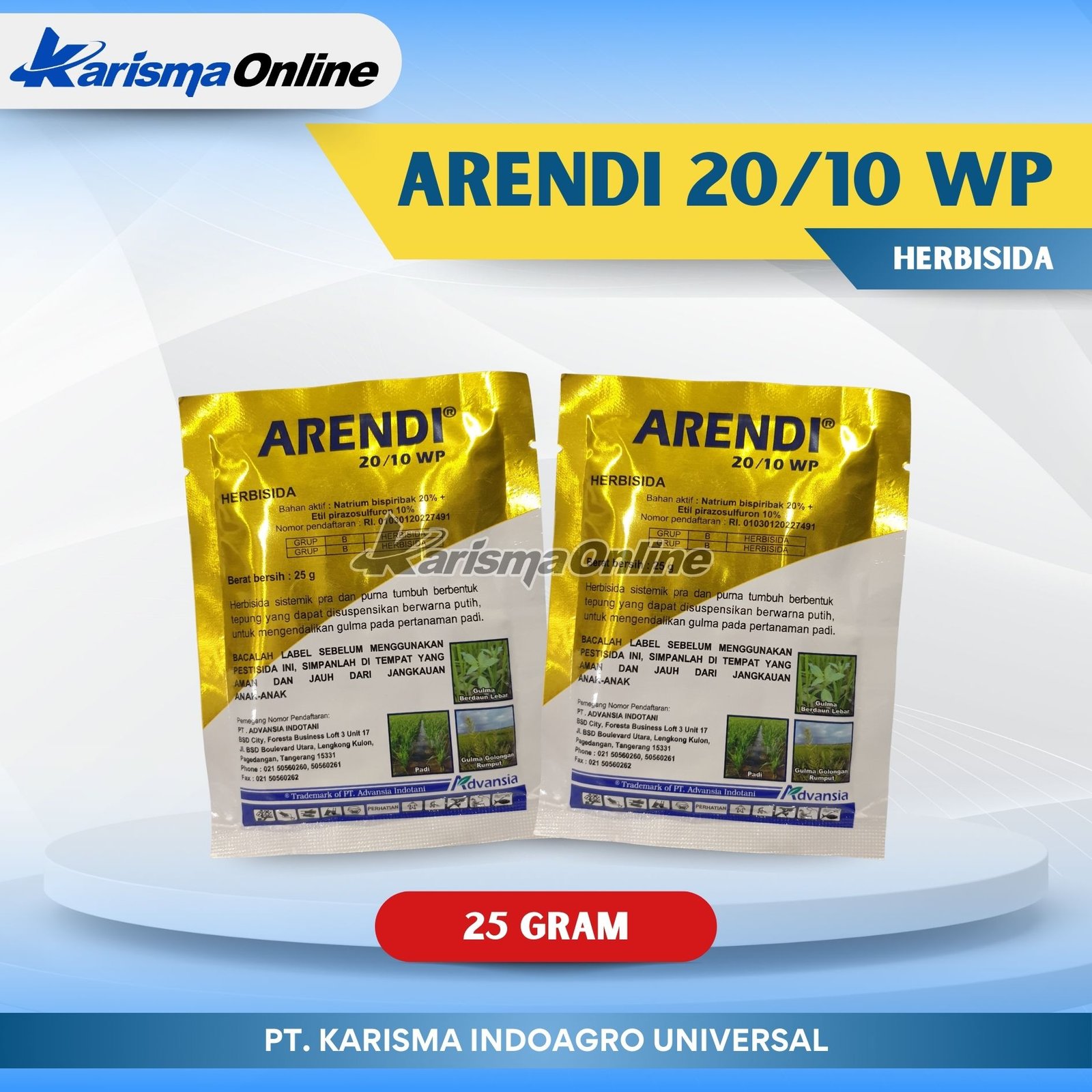 Arendi 20/10 WP 20 X 20 X 25 gr
