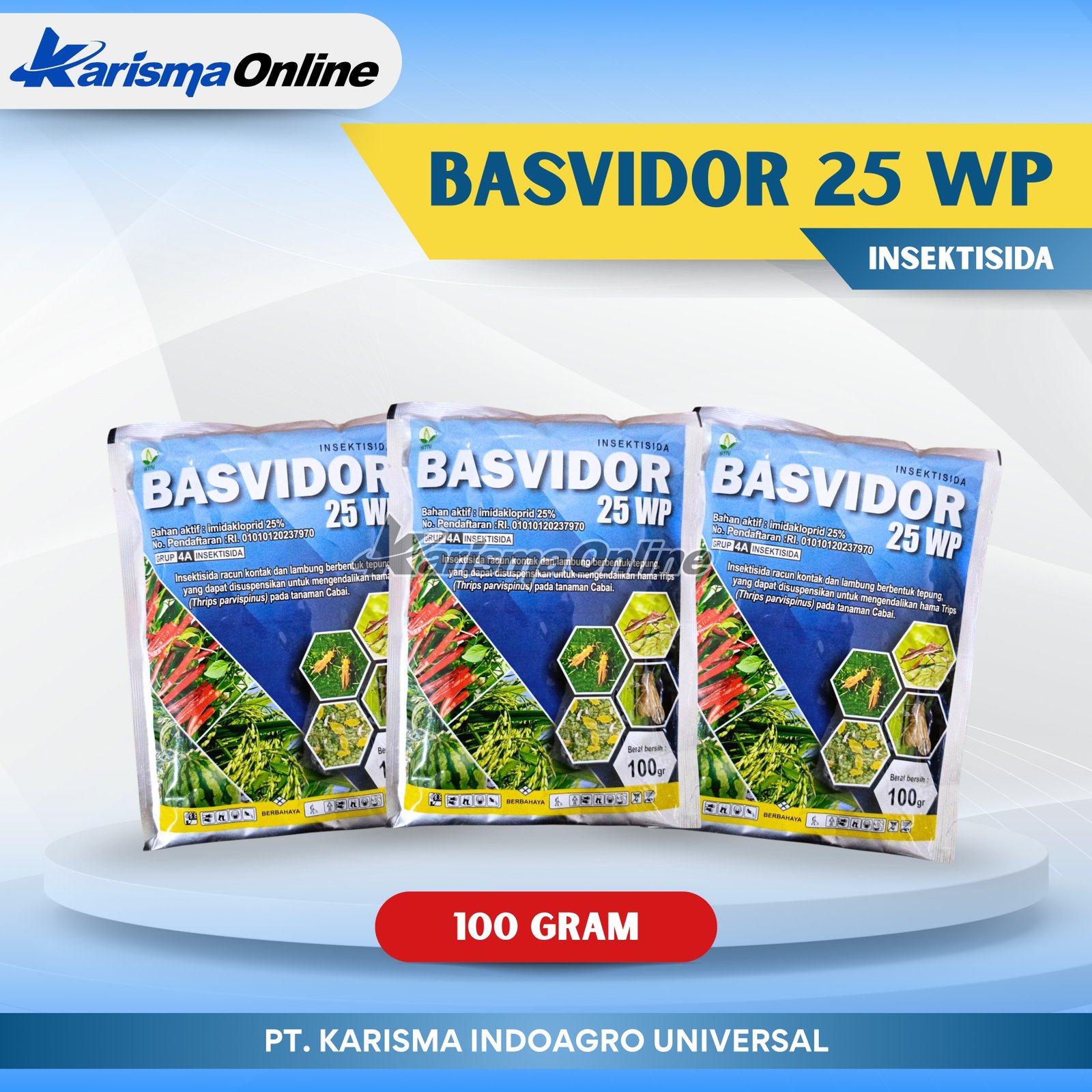 Basvidor 25 WP 100 X 100 gr