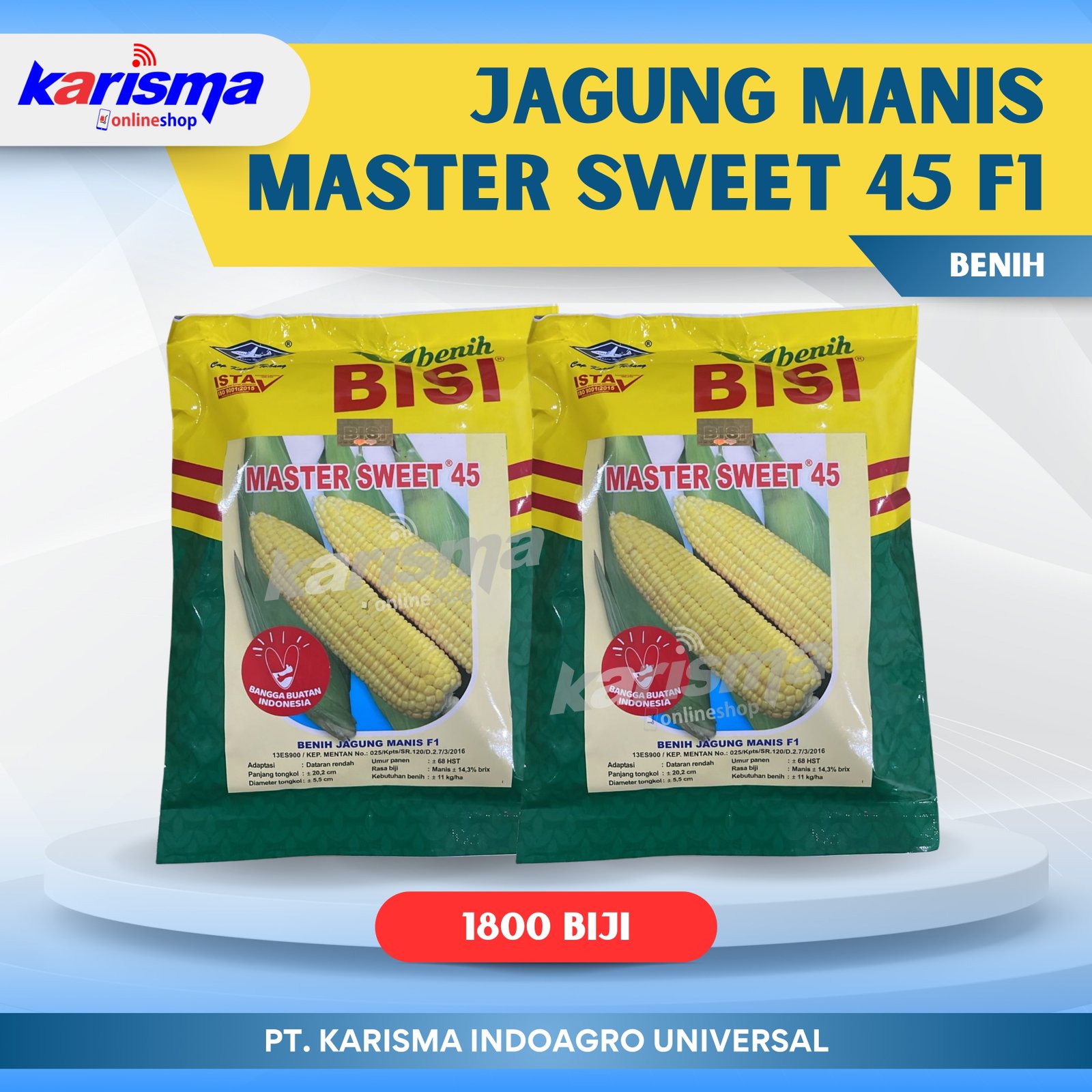 Jagung Manis Master Sweet 45 F1 40 X 1800 biji