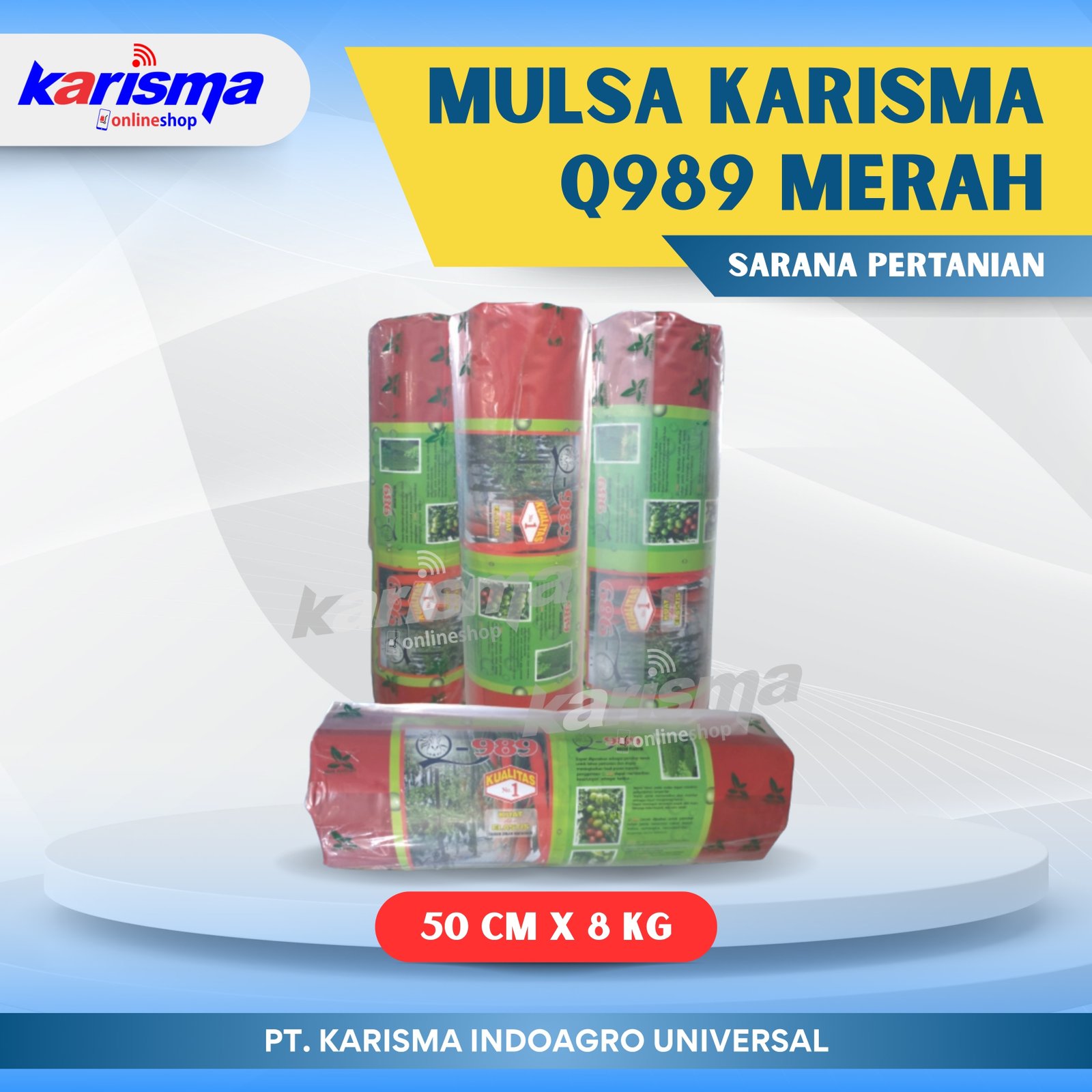 Mulsa Karisma Q989 50 cm X 8 kg (Roll) Merah