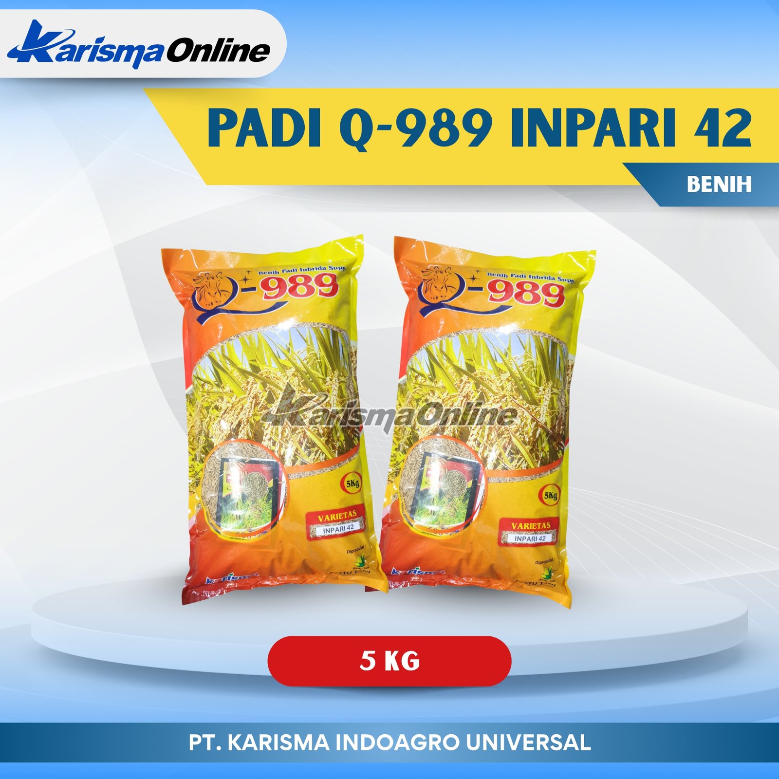 Padi Q-989 Inpari 42 4 X 5 kg