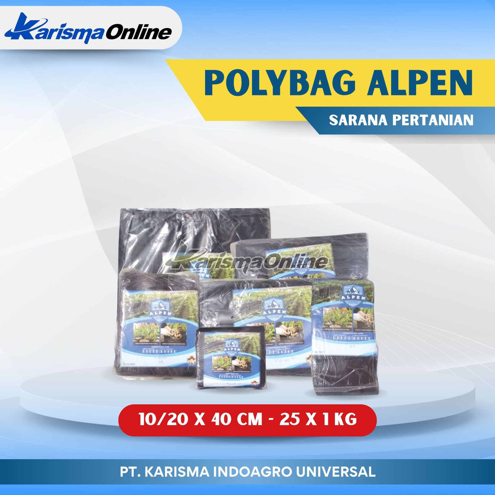 Polybag Alpen 10/20 X 40 cm - 25 X 1 kg