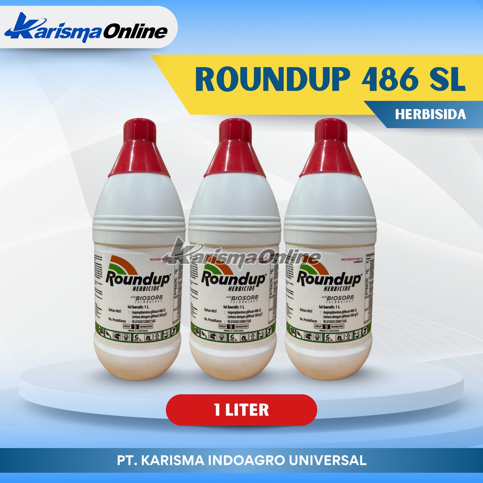 Round Up 486 SL 12 X 1 ltr