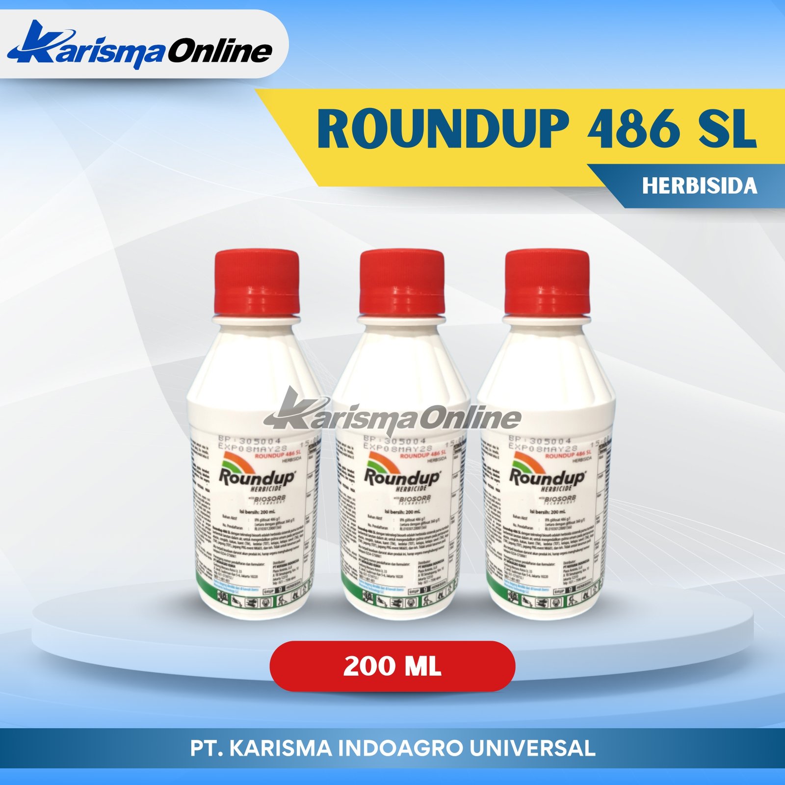 Round Up 486 SL 50 X 200 ml