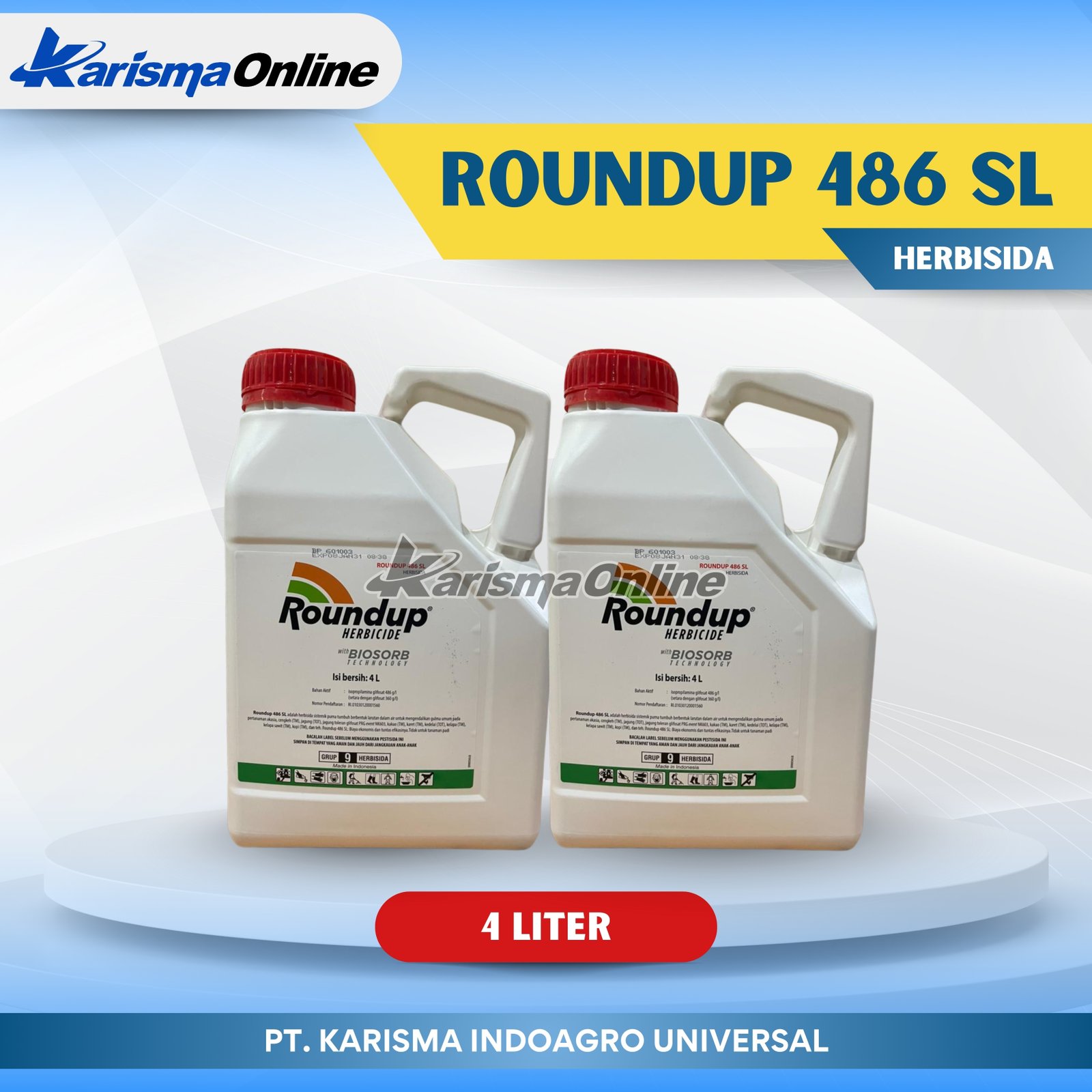 Round Up 486 SL 4 X 4 ltr