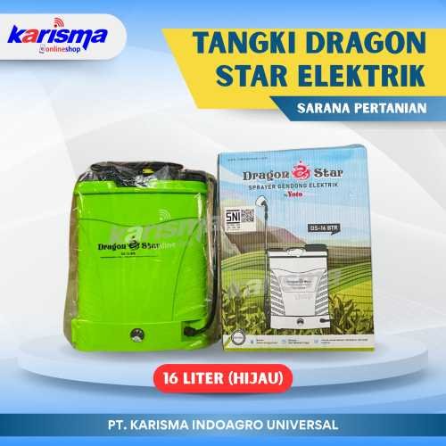 Tangki Dragon Star 16 ltr baterai (Hijau)